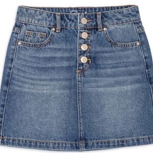Wonder nation Girls Blue denim  Paper bag skirt